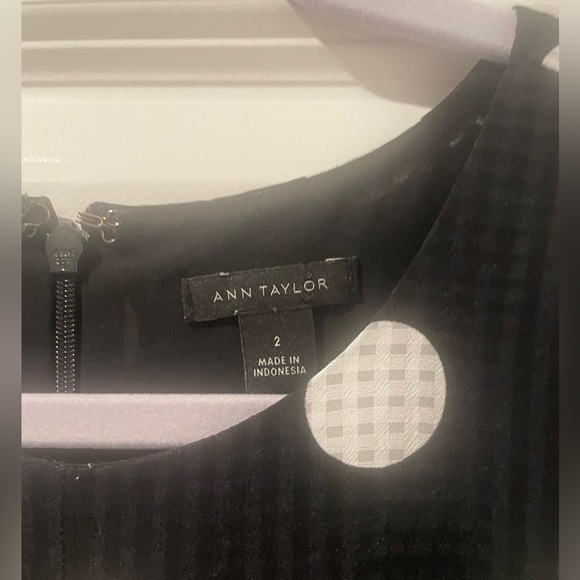 Ann Taylor Polka Dot Peplum Top - Picture 2 of 4